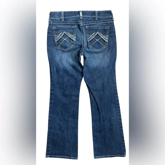 Ariat R.E.A.L Denim Medium Wash Mid Rise Workwear Bootcut Jeans Size 32 Reg - Picture 7 of 10